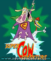 Download 'Cow And Chicken - Super Cow Adventure (176x220)' to your phone